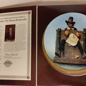 Edwin M. Knowles Norman Rockwell "Ye Glutton"